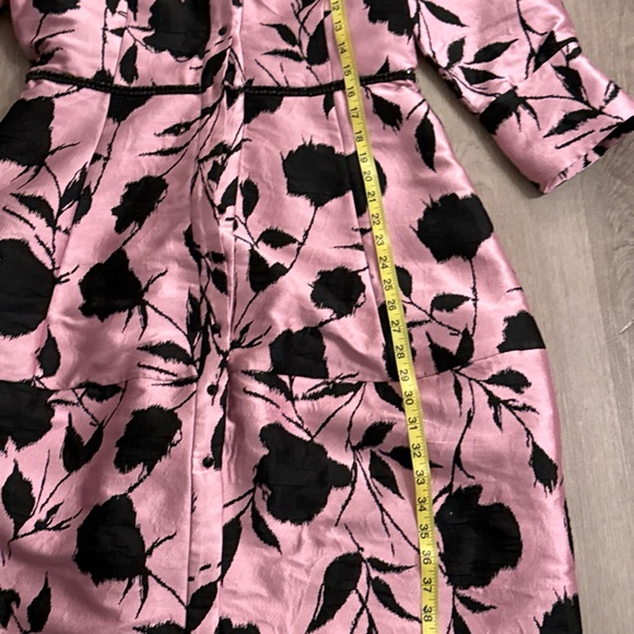 Carolina Herrera Pink And Black Polyester Dress/Coat Size 10 - Picture 11 of 11